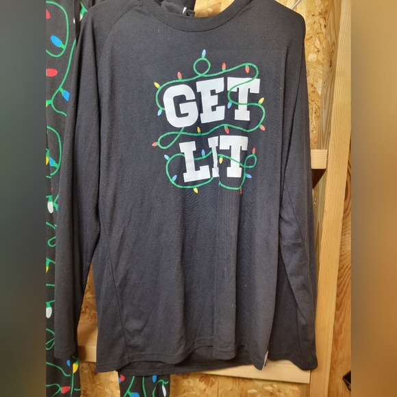 Tipsy Elves NWT 2pc Get Lit Mens Christmas Pajamas Size Large - Picture 2 of 8